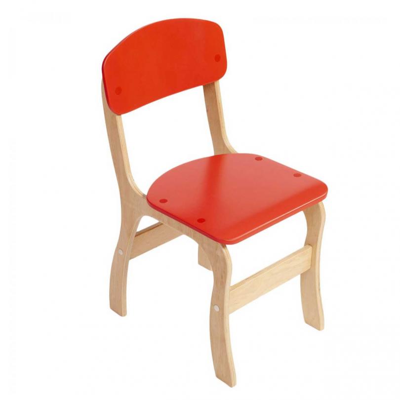 Стілець дитячий фанерний "Фантазія", спинка та сидіння фарбовані, ростова група №2 (ТОВ ‘’АЛМАНТ’’) 290х343х567 мм.